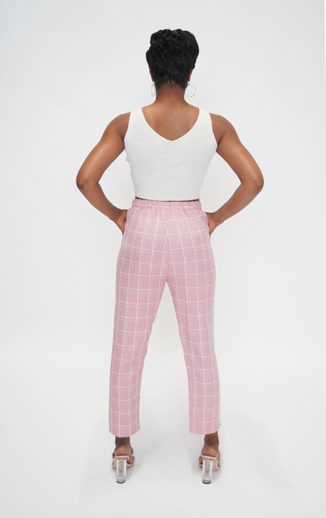 BOSSED UP | Plaid Ankle Pant