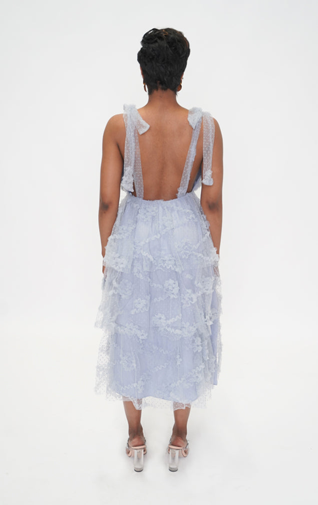 SAY MY NAME | Tulle Dress - Azure Blue